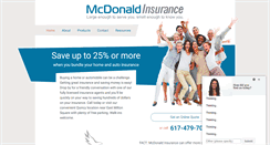 Desktop Screenshot of mcdonaldinsagency.com